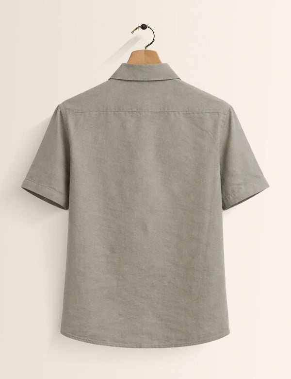 Premium Floral Embroidered Short Sleeve Shirt